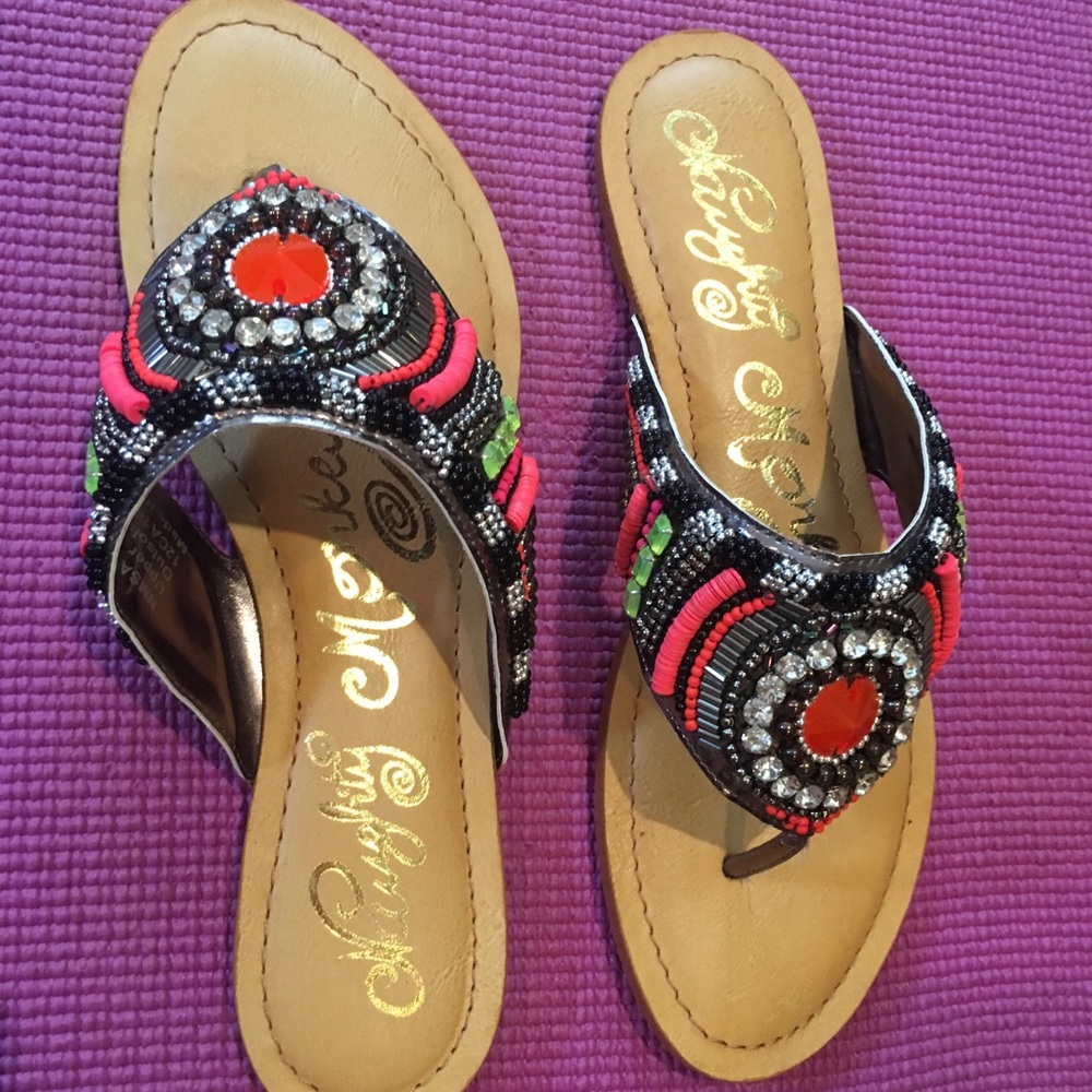 Naughty Monkey fun and colorful sandals - NIB
